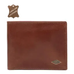 Fossil Ryan Brown Leather Casual Rfid Bi-Fold Wallet for Men-image-34