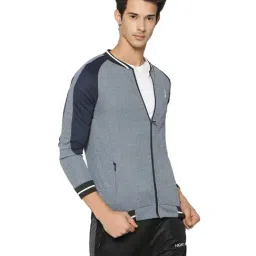 Campus Sutra Blue Full Sleeves Bomber Jacket-image-10