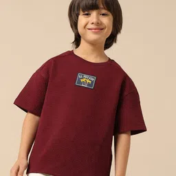 U.S. Polo Assn. Kids Boys Self Design Round Neck Cotton Boxy T-shirt-picture-36