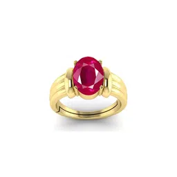 Todani Jems 11.25 Ratti Ruby Gemstone Panchdhatu Ring-41