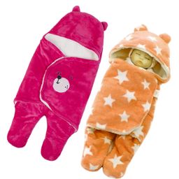Babyzone Soft Fabric Winter Wearable Embroidered Blankets Pack of 2 - Pink Orange-image-80