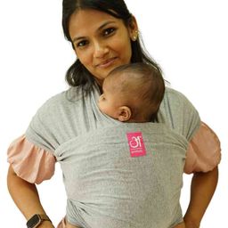 Anmol Baby Hands Free Carrier with Ergonomic M Position - Grey Full Stretch-picture-17