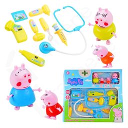 DOMENICO Toy Doctor Set with Pig Family with Light & Music, Medical Instruments for Kids, Pretend Play Toy for Kids-17