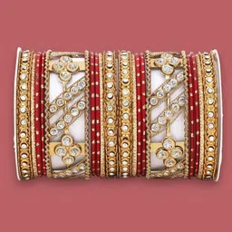 leshya Set Of 2 Artificial Stone Studded Bangles-picture-37