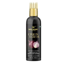 WELLWARE Onion Hair Growth & Hair Fall Control Oil With Applicator- 100 ml-30