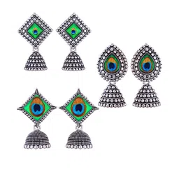 Sangria Alloy Silver-Plated Earrings-picture-20