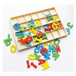 Lattice Wooden Capital Alphabets Puzzle Box - 52 Pieces image 4