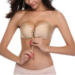 Silicone Adhesive Stick on Strapless Backless Bra 015 Nursing Breast Pad-image-39