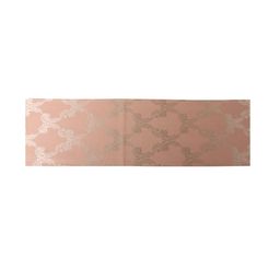Home Peach-Coloured & Gold-Coloured Woven-Design Table Runner image 3