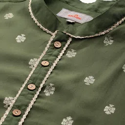 Anouk Men Ethnic Motifs Printed Regular Thread Work Kurta with Trousers image 2
