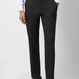 Van Heusen Black Slim Fit Trousers-image-115
