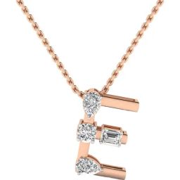 SHINE ETERNAL Lab Grown Diamond 14k (585) Rose Gold Pendant for Women-image-75