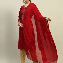 Rangriti Red Dupatta image 3