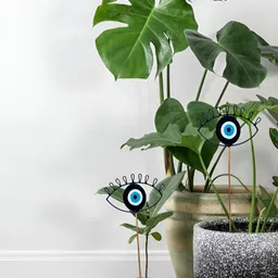 JASMEY HOMES 2-Pcs Blue & White Evil-Eye Decorative Garden Stakes-image-32