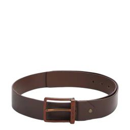 Van Heusen Brown Leather Solid Waist Belt for Men-image-58