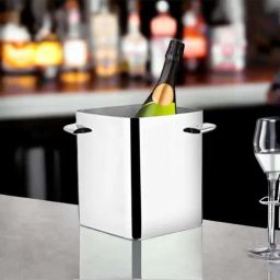 FnS Silver Stainless Steel Ice Bucket (1 L)-picture-33