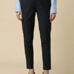 Allen Solly Navy Slim Fit Trousers-picture-44