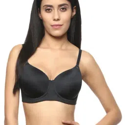Soie Black Under Wired Padded Full Coverage T-Shirt Bra-picture-43
