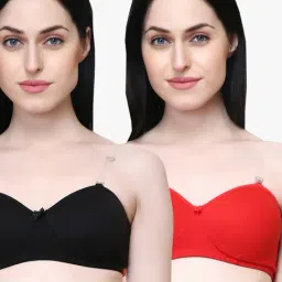 Lady Lyka Multicolor Non Wired Padded T-Shirt Bra (Pack Of 2)-image-82