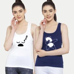 Friskers Multicolor Printed Camisole (Pack Of 2)-image-77