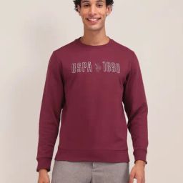 U.S. Polo Assn. Red Regular Fit Printed Sweatshirt-picture-27