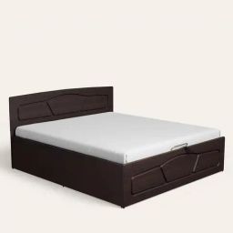 Godrej Interio Upmods Eudora Engineered Wood King Hydraulic Bed - Cinnamon-24