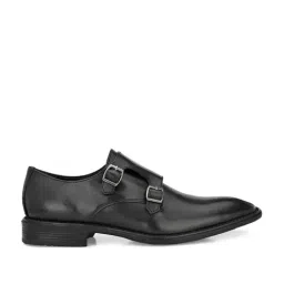 Carlo Romano Men's Black Monk Shoes-picture-36
