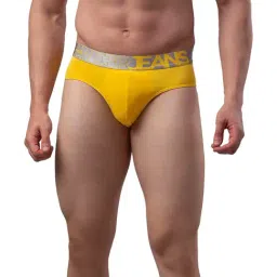 UnderJeans by Spykar Yellow Briefs-image-48