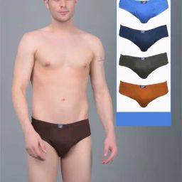 Dollar Lehar Assorted Cotton Regular Fit Briefs - Pack Of 5-23