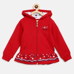 Beverly Hills Polo Club Kids Red Printed Full Sleeves Hoodie-image-68