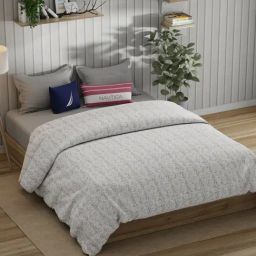 Nautica Marina Bay Lavender Super Fine Egyptian Satin Cotton Floral Double Comforter-picture-12