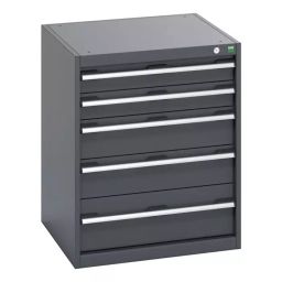 Bott 5 Drawer Sheet Steel Floor Standing Cabinet 650x650x800 mm, 40019035.77v-image-40