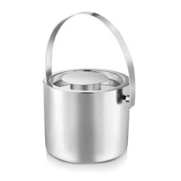 FnS Silver Stainless Steel Ice Bucket (1 L)-picture-26
