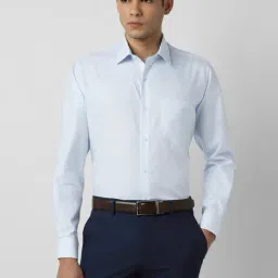 Van Heusen Blue Regular Fit Shirt-image-57