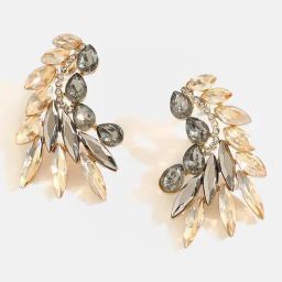 Sohi Multicolour Stones Drop Earrings-image-69