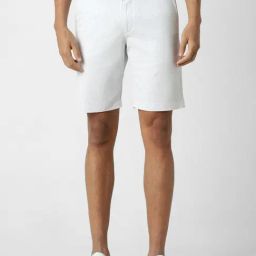 Peter England Grey Cotton Regular Fit Printed Shorts-image-20