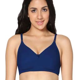 IN CARE Blue Cotton T-Shirt Bra-image-23