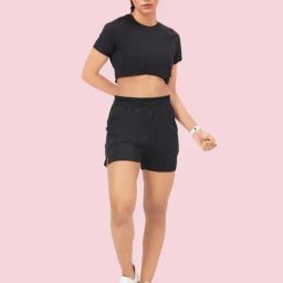 Enamor Black Sports Shorts-image-99