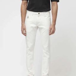 Rare Rabbit White Slim Fit Fit Solid Jeans-image-77