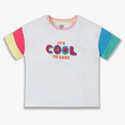 Ed-a-Mamma Kids White Self Design T-Shirt-picture-23