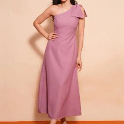 Globus Pink Relaxed Fit Midi Dress-image-17