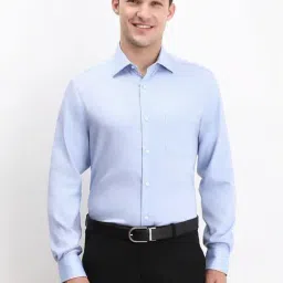 Allen Solly Blue Cotton Regular Fit Shirt-image-52