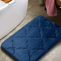 Bianca Luxor-Mf Navy Memory Foam 2000 GSM Anti Slip Bath Mat-image-4