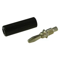 JOHNSON BANANA PLUG, 15A, SOLDER, BLACK, 108-0752-001-39