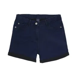 Peter England Kids Navy Solid Shorts-picture-48