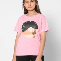 TeenTrums Girls Pink Printed T-Shirt-image-66