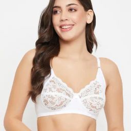 Clovia White Cotton Full Coverage Wireless Bra-picture-13