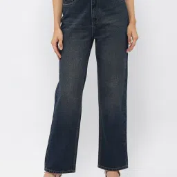 MADAME Blue Regular Fit Mid Rise Jeans-image-57
