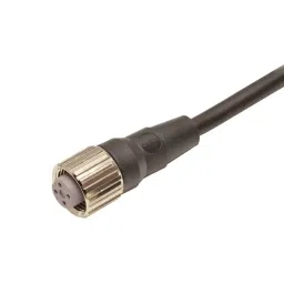Omron XS2 Series Sensor Cable 3-Pole M12 Straight Socket 5 m Cable Length, XS2F-M12PVC3S5M-30