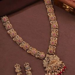 Priyaasi Temple Gold-Plated Jewellery Set-image-90